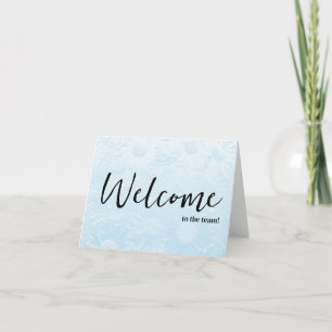 Carte Simple et personnalisé Elégant Bienvenue dans l'éq