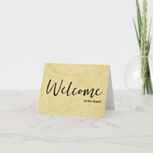 Carte Simple et personnalisé Elégant Bienvenue dans l'éq