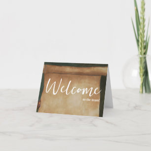 Carte Simple et personnalisé Elégant Bienvenue dans l'éq