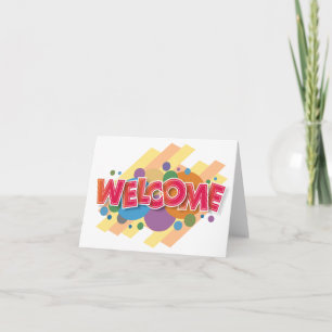 Carte Simple et personnalisé Elégant Bienvenue dans l'éq
