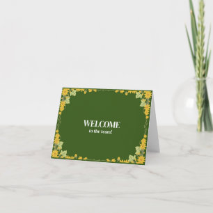 Carte Simple et personnalisé Elégant Bienvenue dans l'éq