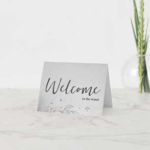 Carte Simple et personnalisé Elégant Bienvenue dans l'éq