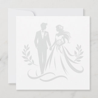 Carte Simple Heart Wedding Thank You Card – Customizable
