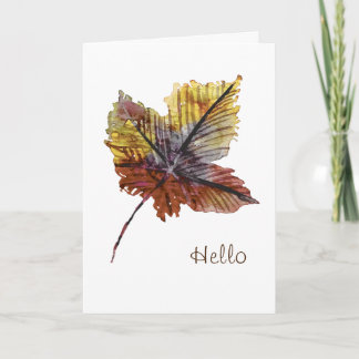 Carte Simple Hello Card for Friend
