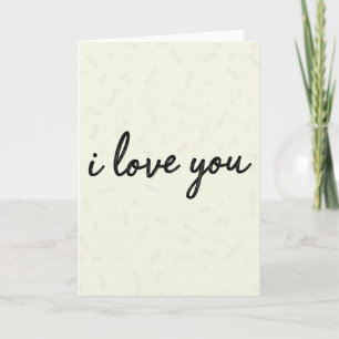 Carte Simple Je T'Aime