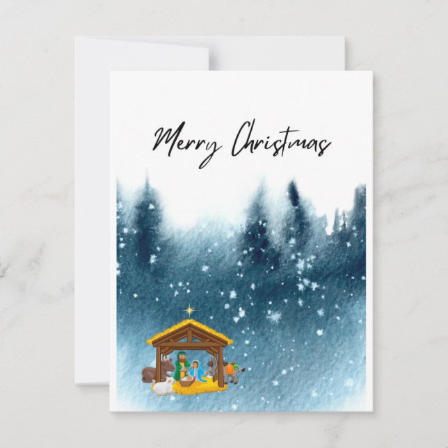 Carte simple Joyeux Noël (Devant)