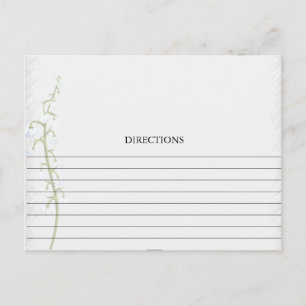 Carte simple Lily of the Valley Recette