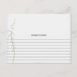 Carte simple Lily of the Valley Recette