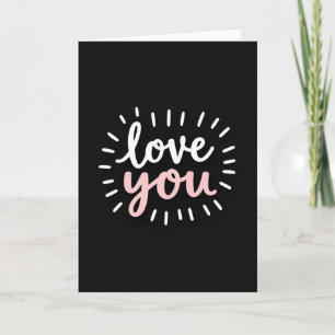 Carte Simple Love You Burst