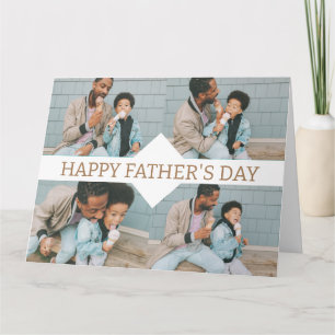 Carte Simple Meilleur Papa Jamais Simple Fête des pères 