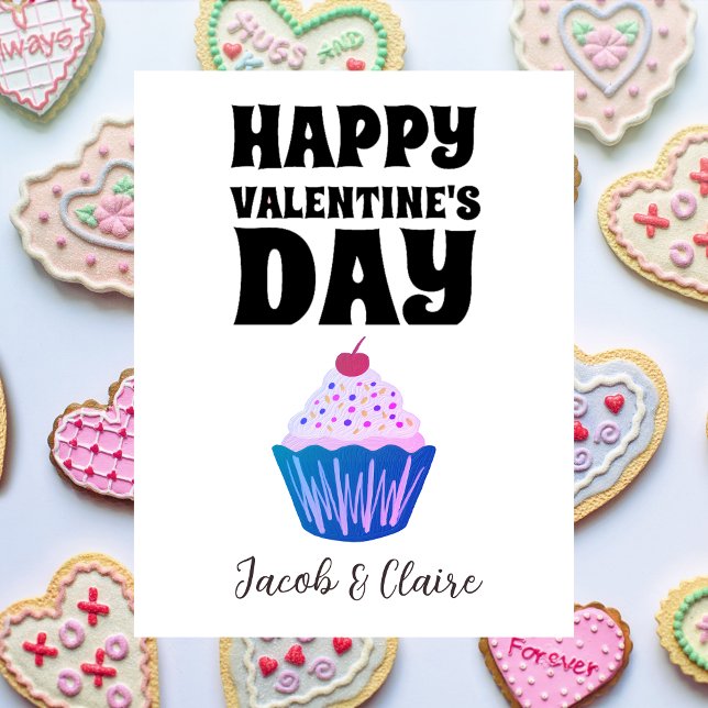 Carte Simple mignonne coeur Joyeux Valentines jour Coupl (Créateur téléchargé)