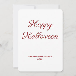 Carte simple minimum ajouter votre texte halloween