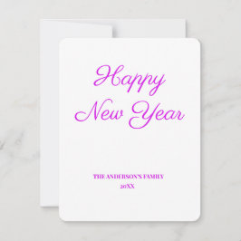 Carte simple minimum ajouter votre texte nouvelle année