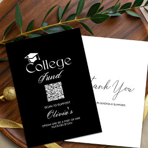 Carte Simple Moderne avec Code QR pour Fonds Unive
