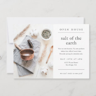 Carte Simple moderne Photo Business Open House