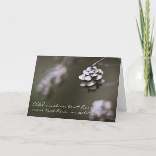 Carte Simple pin cône nature photographie closeup