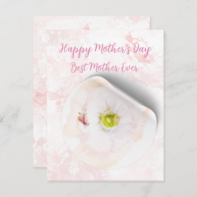 Carte simple pour fêtes annuelles (Devant / Derrière)