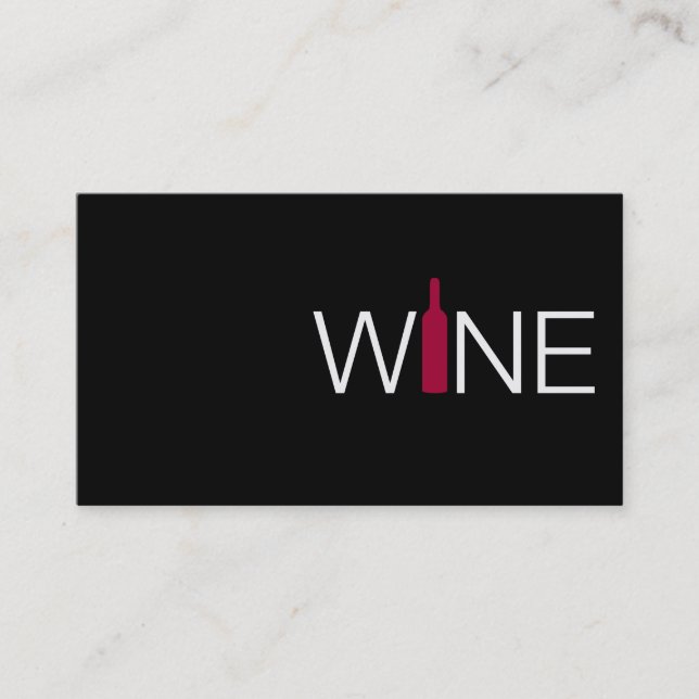 Carte simple Red Wine Business (Devant)