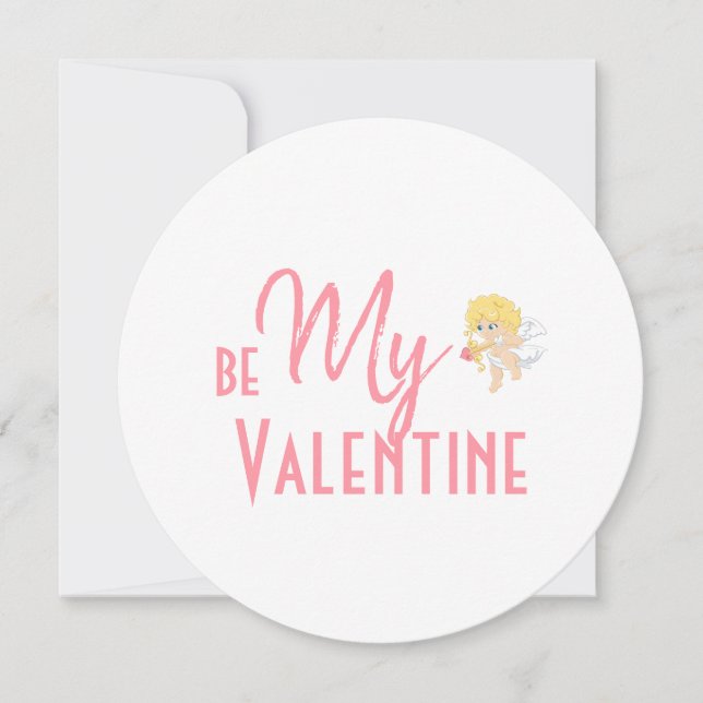 Carte Simple romantique Soyez ma Saint Valentin (Devant)