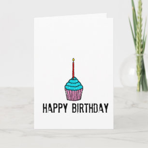 Carte simple salutation d'anniversaire heureuse
