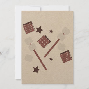 Carte Simple Smores Cookies Feu de camp Salutation