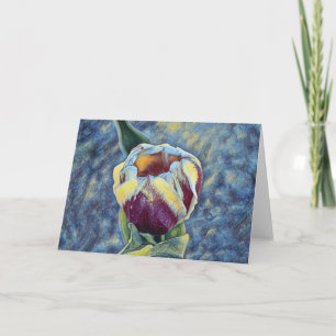 Carte simple Tulip Impressionniste Art Note