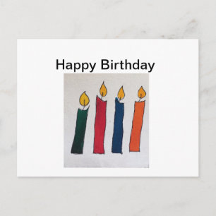Carte simple voeux d'anniversaire