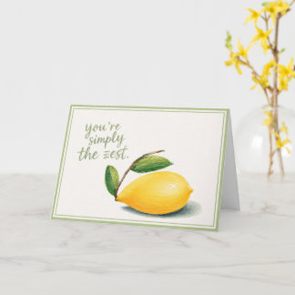 Carte Simplement le Zeste