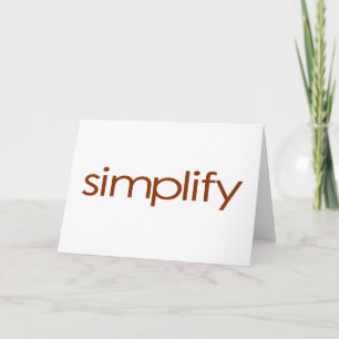 Carte Simplifier