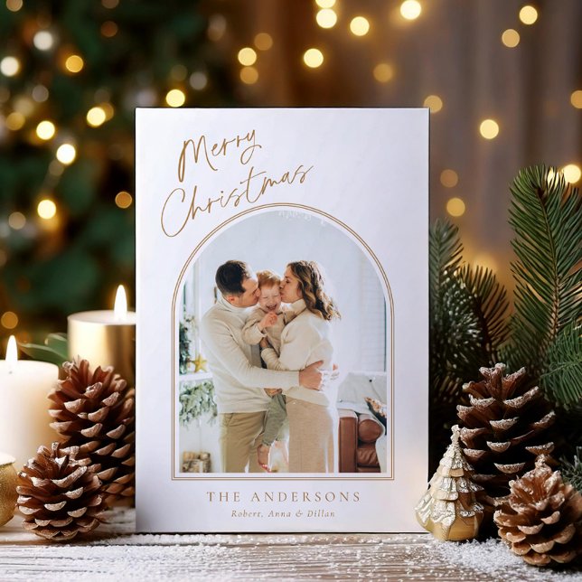 Carte Simplistic Arch Photo Holiday (Créateur téléchargé)