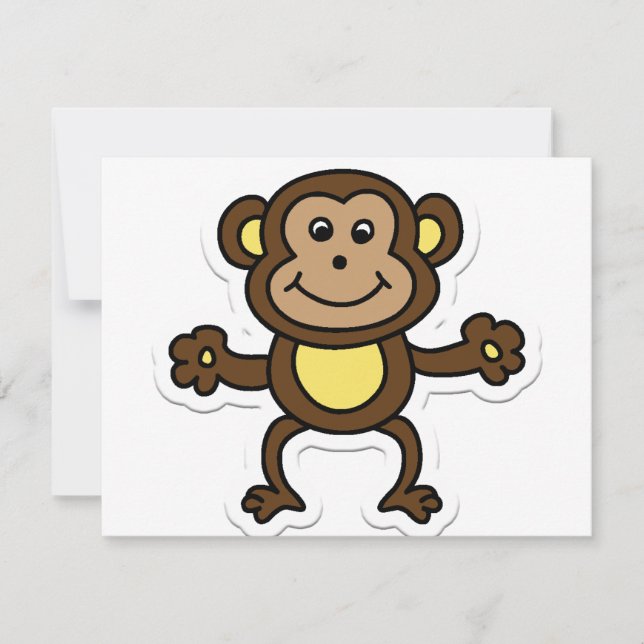 Carte singe (Devant)
