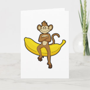 Carte Singe à la banane