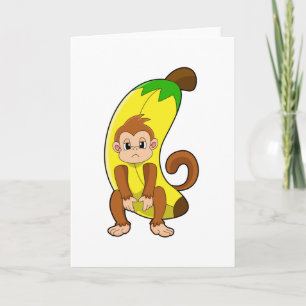Carte Singe avec banane