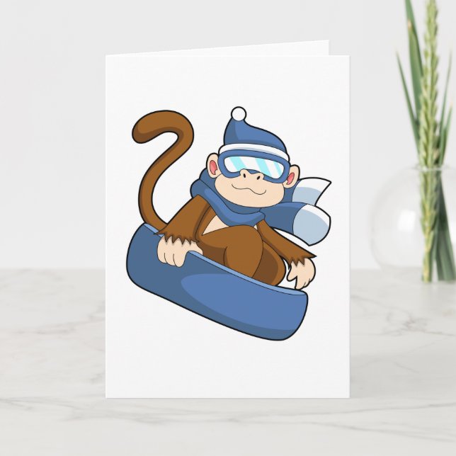 Carte Singe en snowboardeur avec Sonowboard.PNG (Devant)