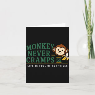 Carte Singe ne Crampe Jamais 52 Humour de Banane Potique