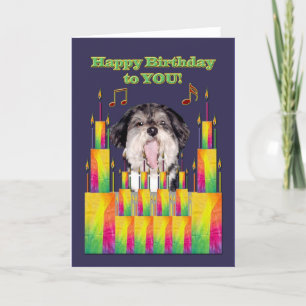 Carte Singing de Dog Birthday