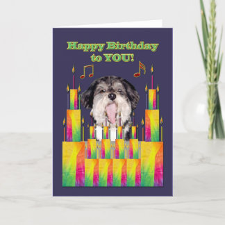 Carte Singing de Dog Birthday