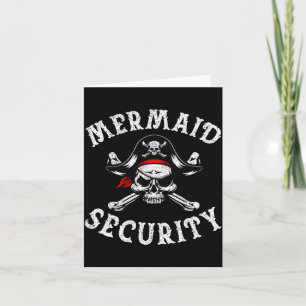 Carte Siren sécurité pirate drôle papa sirène famille
