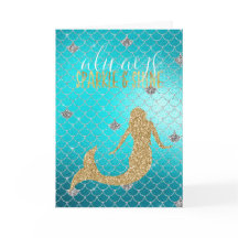 Sirène Aqua Or Argent Paillettes