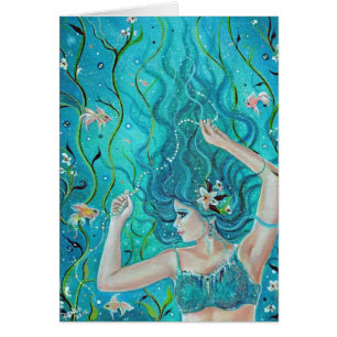 Carte Sirène Imaginaire Maya caraïbe par Renee