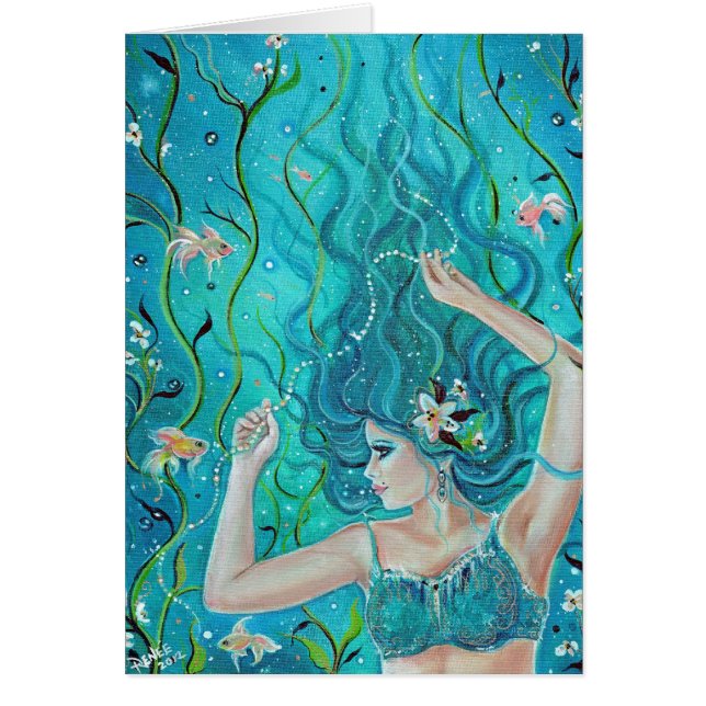 Carte Sirène Imaginaire Maya caraïbe par Renee (Devant)