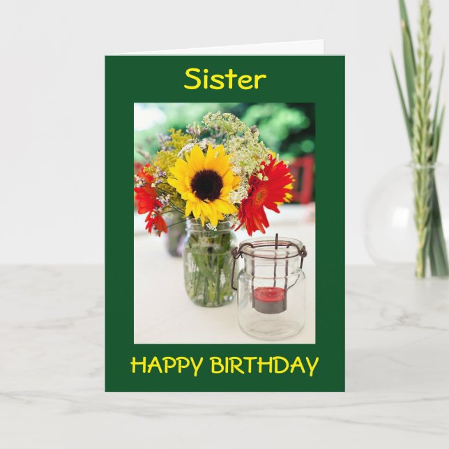 CARTE SIS, MEILLEUR AMI, CONFIDANTE/AMOUR À L'ANNIVERSAI (Devant)