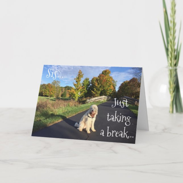 CARTE **SIS** PRENANT UNE RUPTURE POUR DIRE "HEUREUX ANN (Devant)