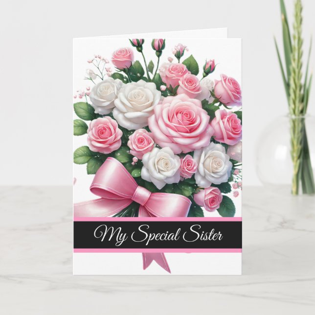 Carte Sister Birthday Card (Devant)