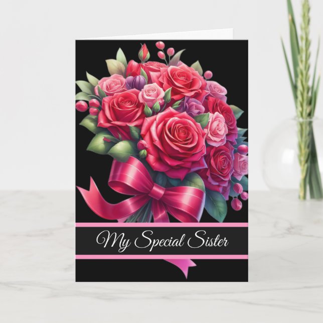 Carte Sister Birthday Card (Devant)