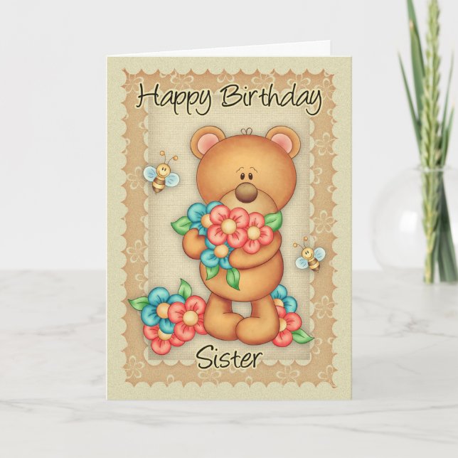 Carte Sister Birthday Card (Devant)
