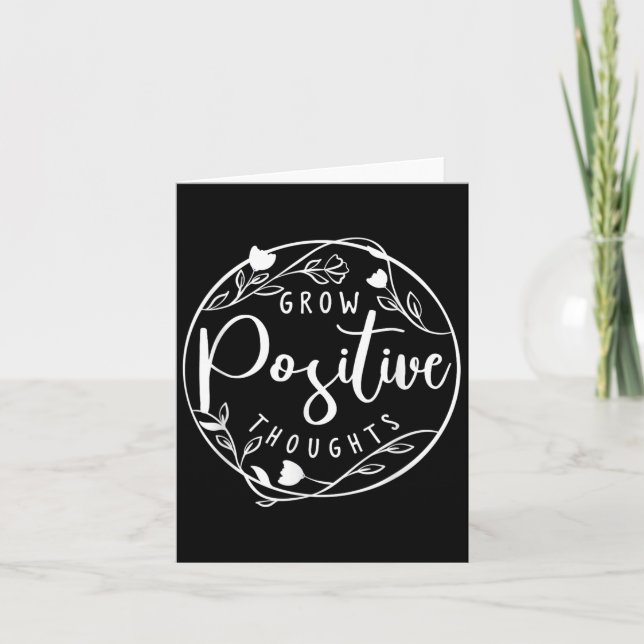 Carte Sitive Affirmation And Sritual Or Grow Sitive Thou (Devant)