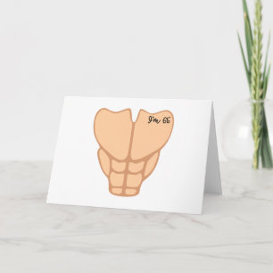 Carte Six Pack J'ai 65e anniversaire Drôle Hommes