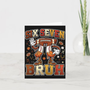 Carte Six sept 67 jour heureux 3.14 football basket