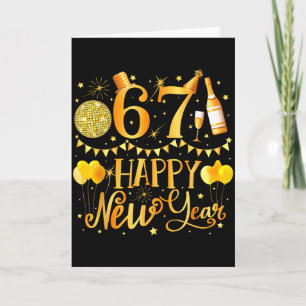 Carte Six Seven 6 7 Mème Drôle Bonne Année 67 2026